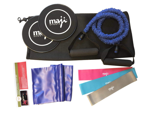 Full-Body Resistance Training Kit - Bands, Tube & Core Sliders