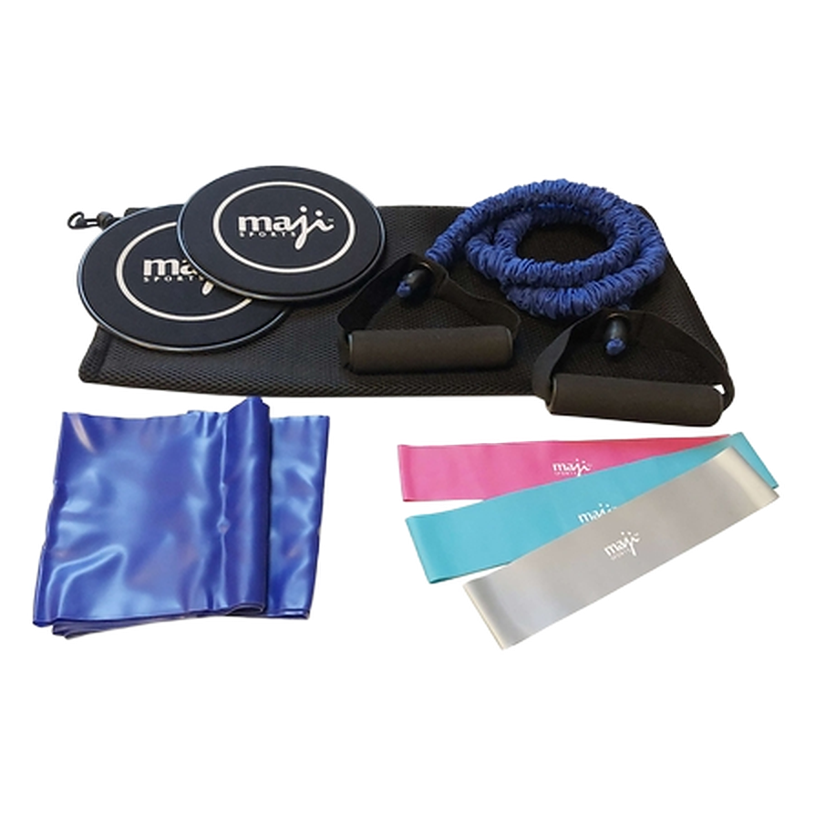 Full-Body Resistance Training Kit - Bands, Tube & Core Sliders